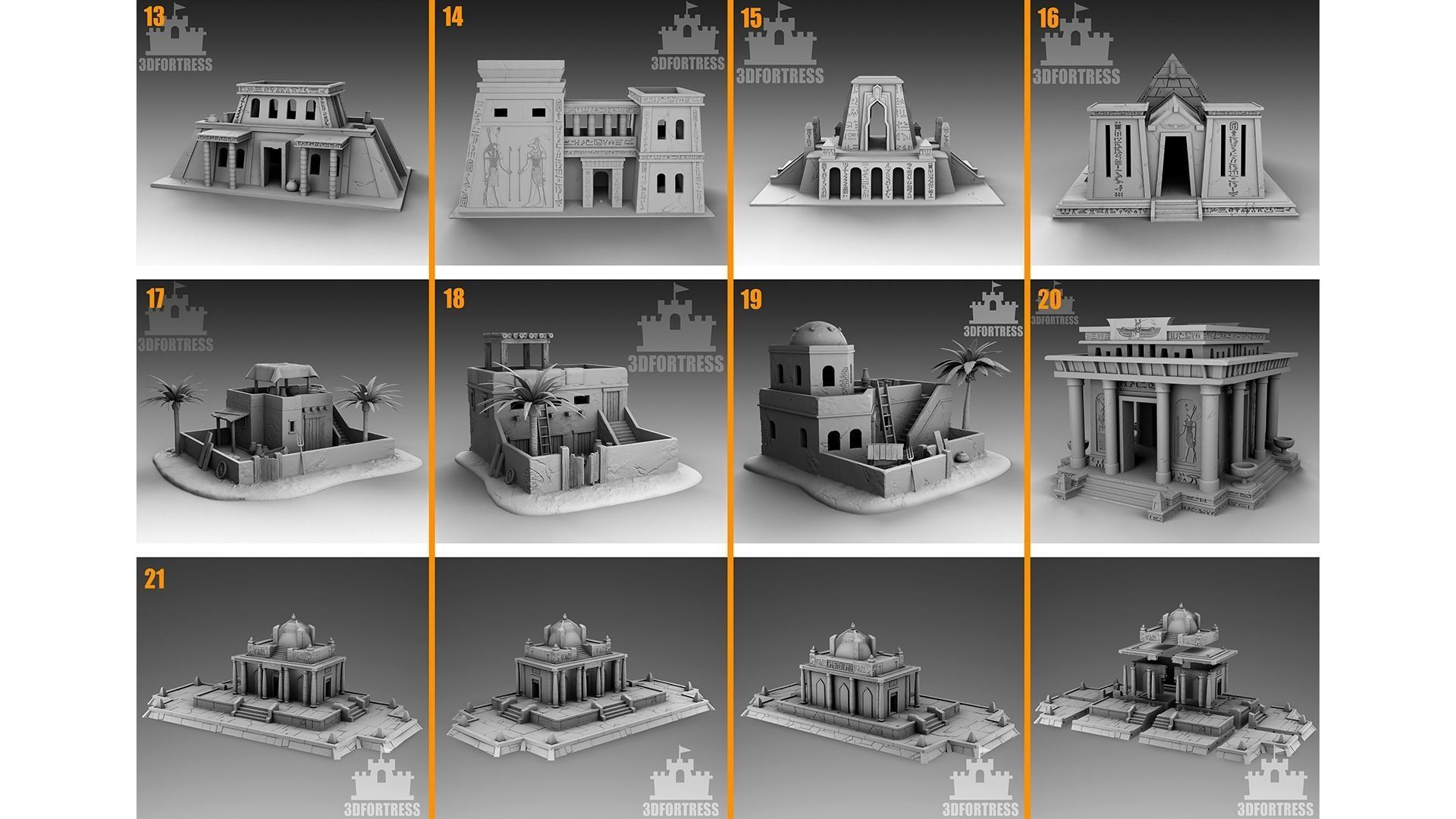 Egyptian architecture 3D Model Collection_2