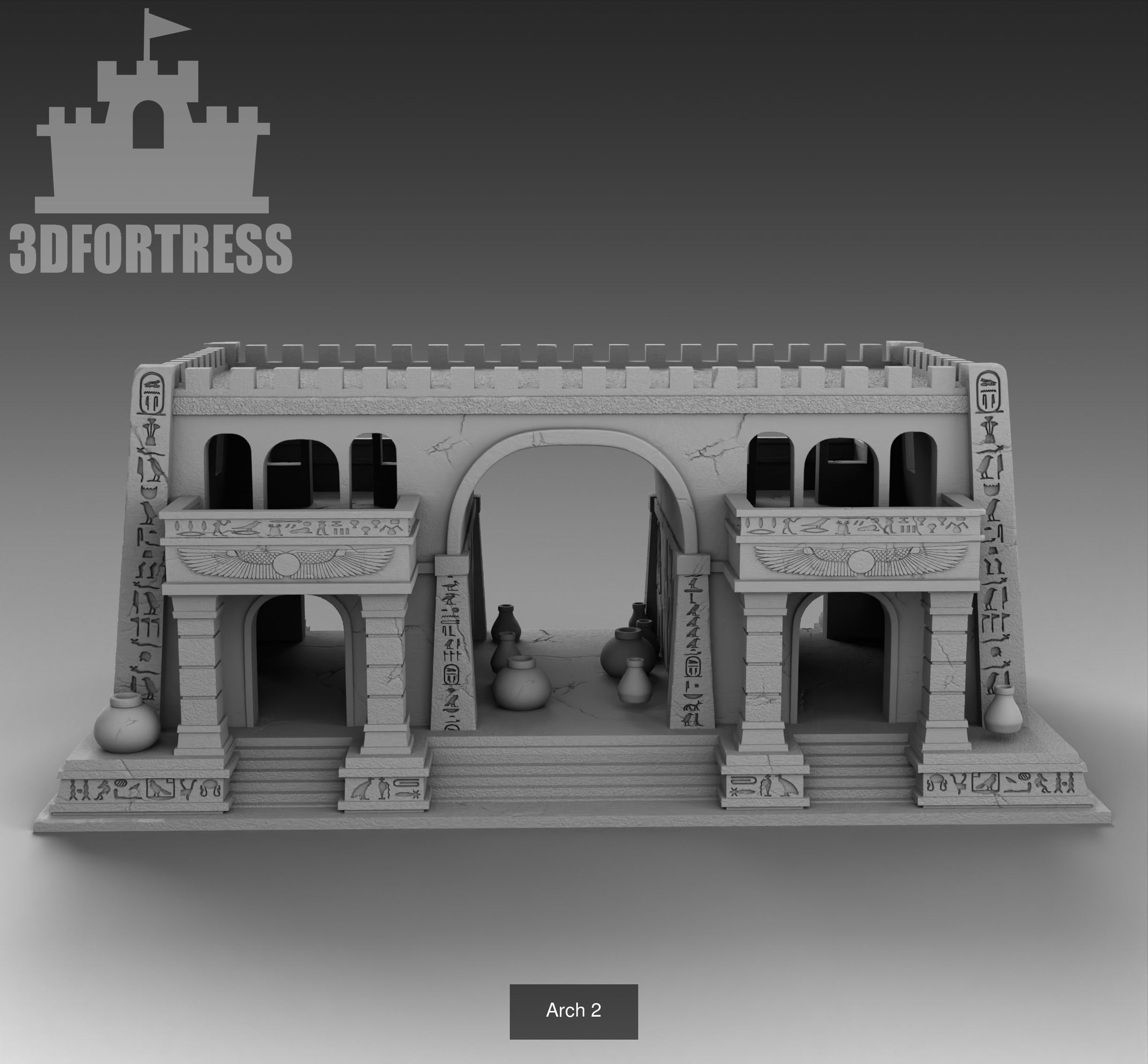 Egyptian architecture 3D Model Collection_23