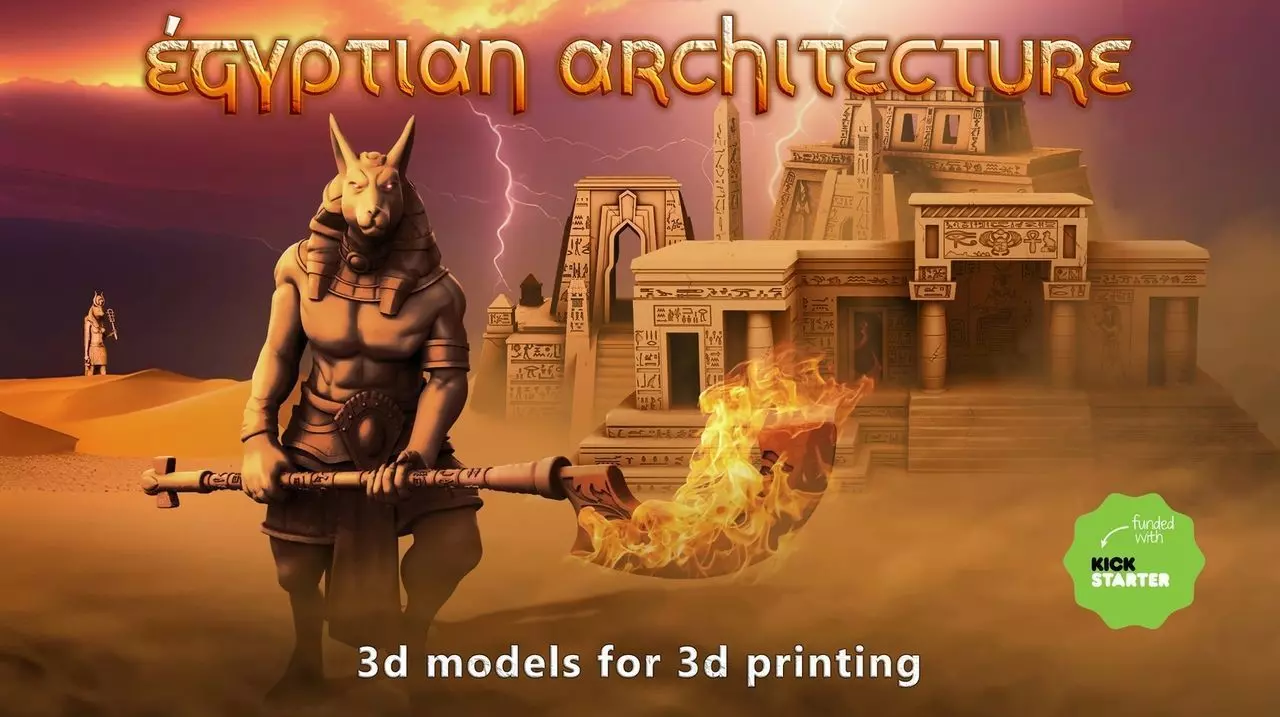 Egyptian architecture 3D Model Collection_0