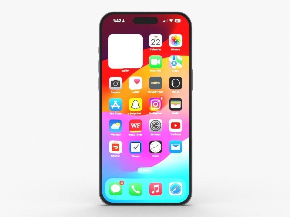 iPhone 15 Pro Max Low-poly 3D model_2