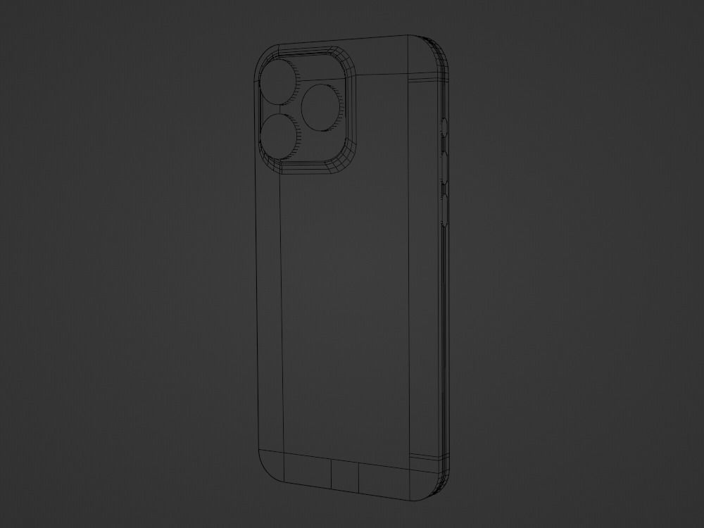 iPhone 15 Pro Max Low-poly 3D model_13