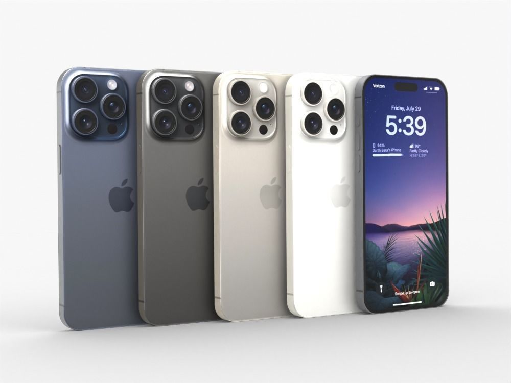 iPhone 15 Pro Max Low-poly 3D model_1