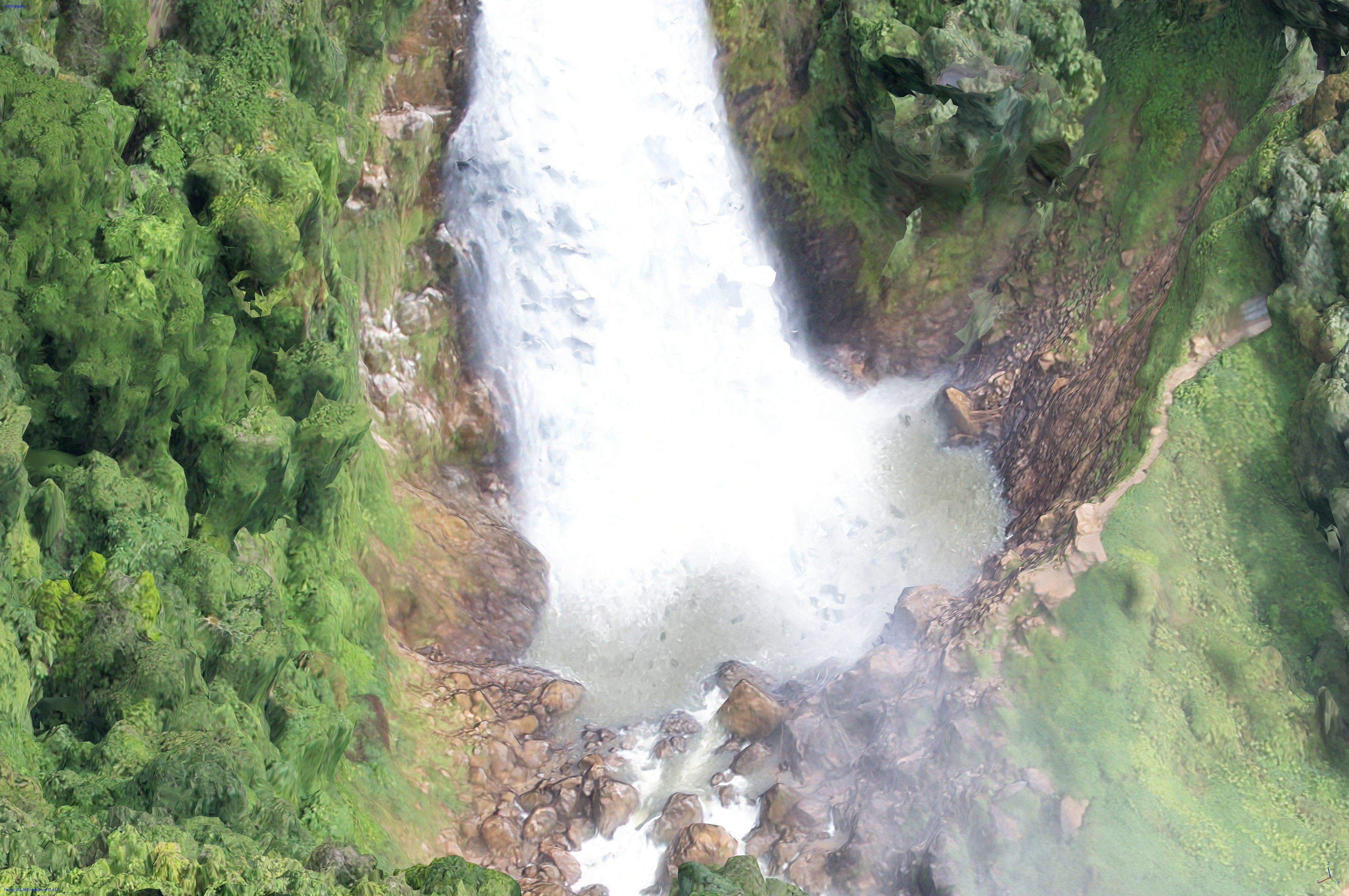 Rio Buey - Buey River Low-poly 3D model_12