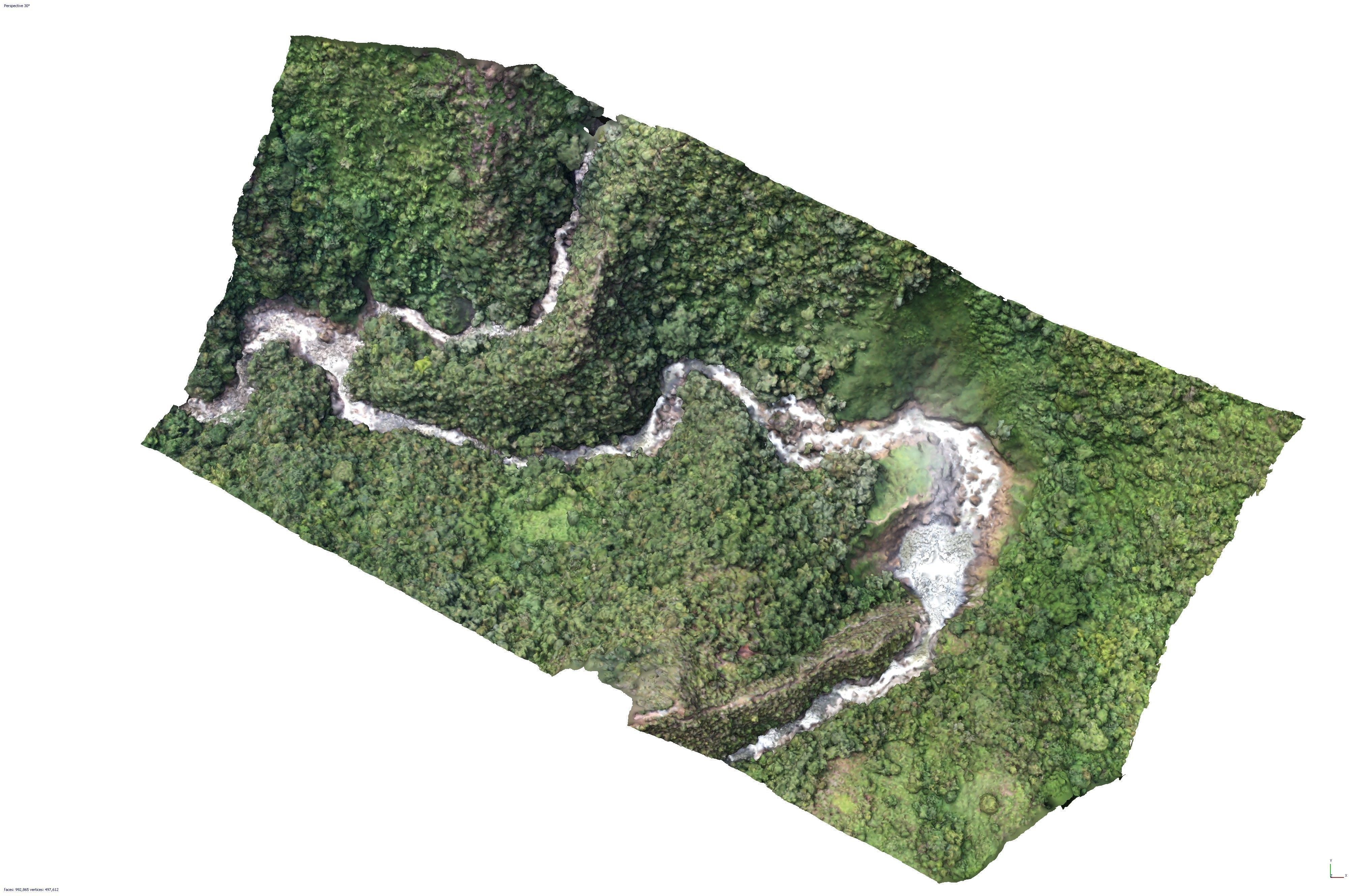 Rio Buey - Buey River Low-poly 3D model_17