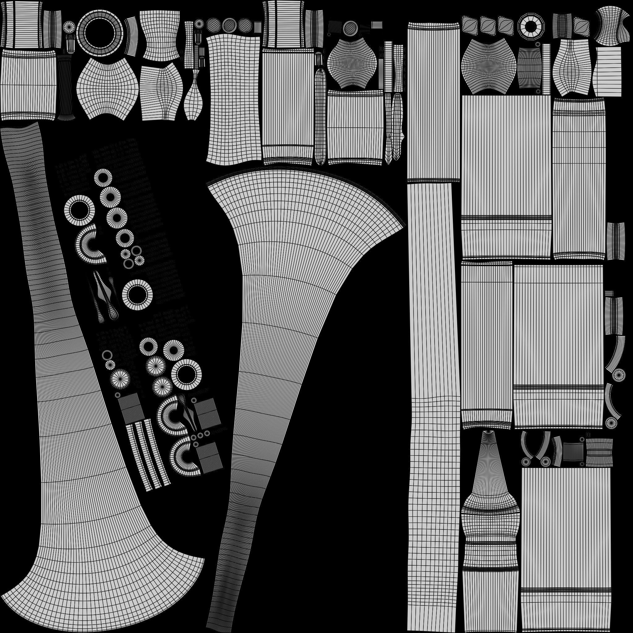 Cornet  Three Types of Materials   Brass  Copper and Silver 3D model_22