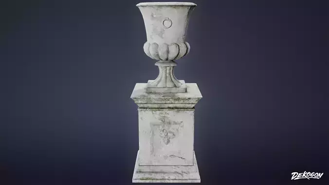 CEMETERY - Urn 07 - LOW POLY