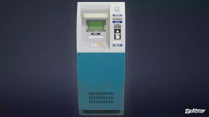 BANK HEIST - ATM 01 - LOW POLY