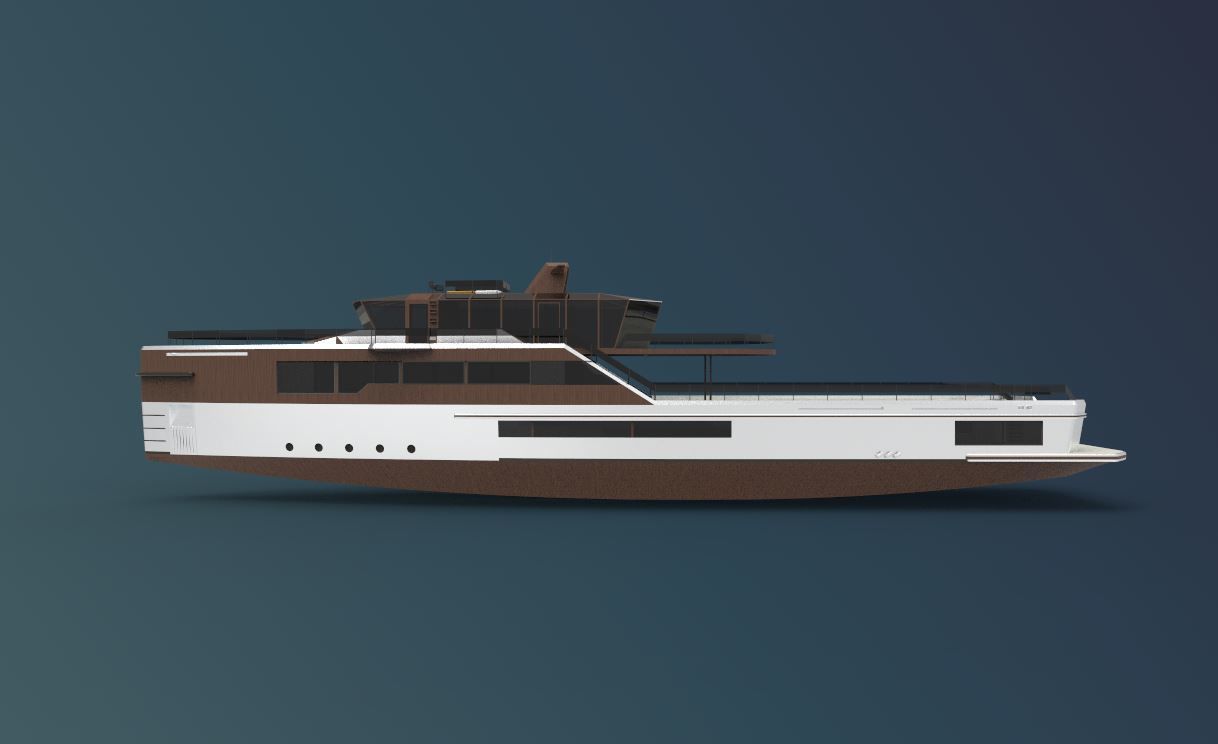 Super yacht  3D model_2