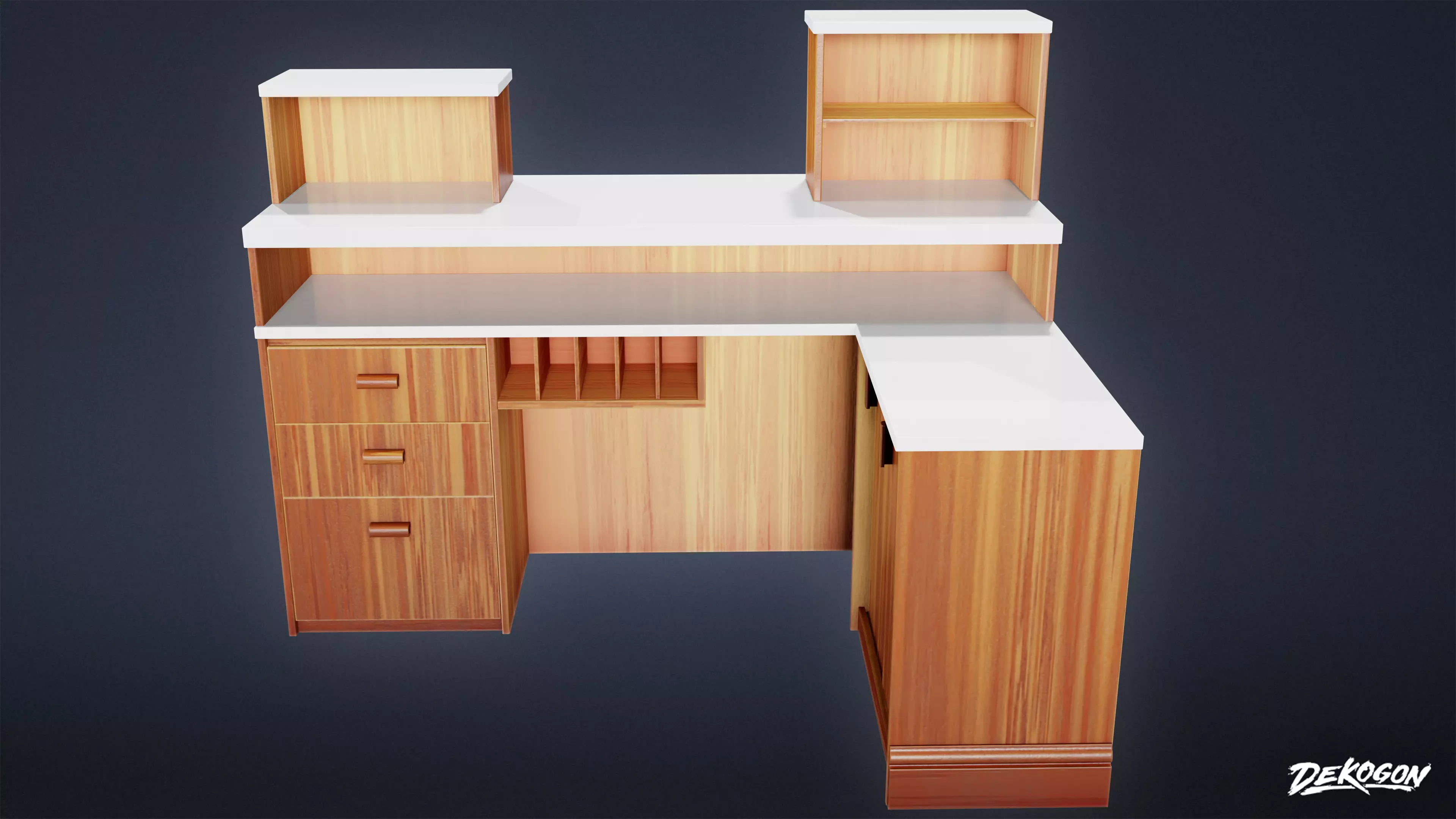 BANK HEIST - Bank Teller 01 - LOW POLY Low-poly 3D model_0