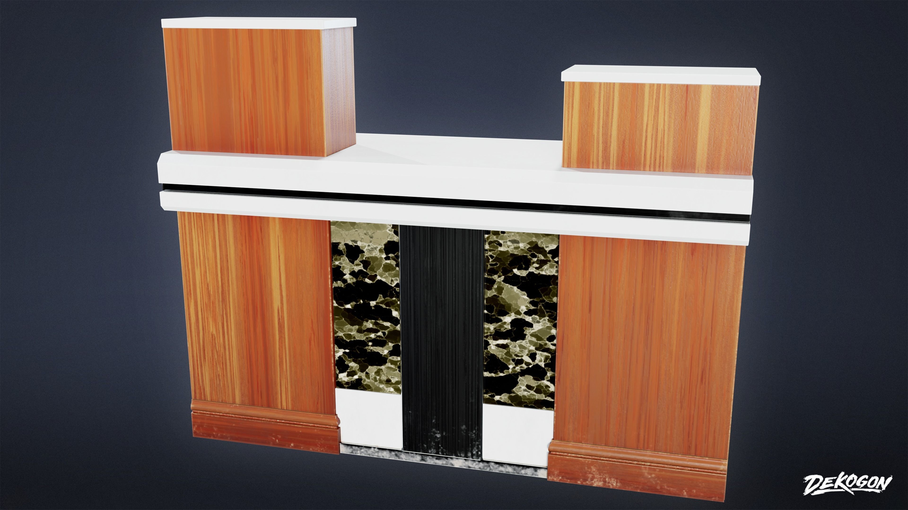 BANK HEIST - Bank Teller 01 - LOW POLY Low-poly 3D model_3