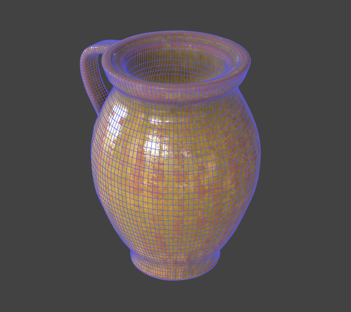 Clay Jug 3D model_9