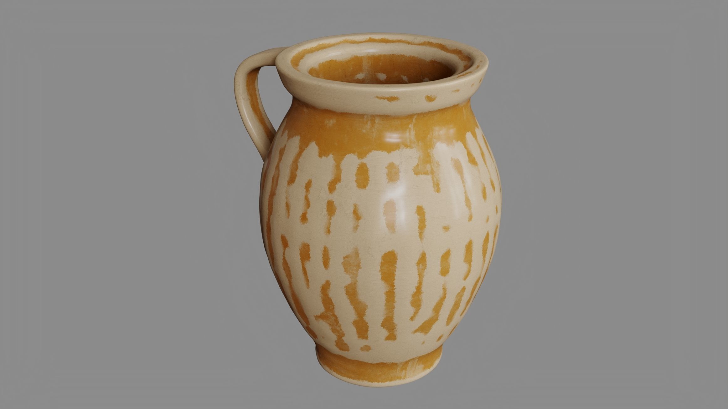 Clay Jug 3D model_1