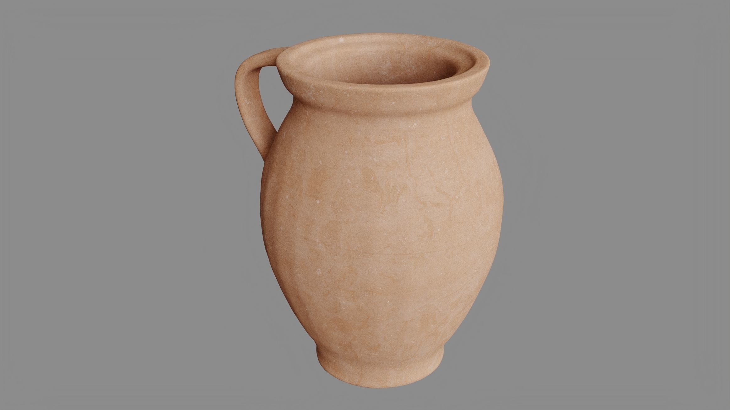Clay Jug 3D model_4