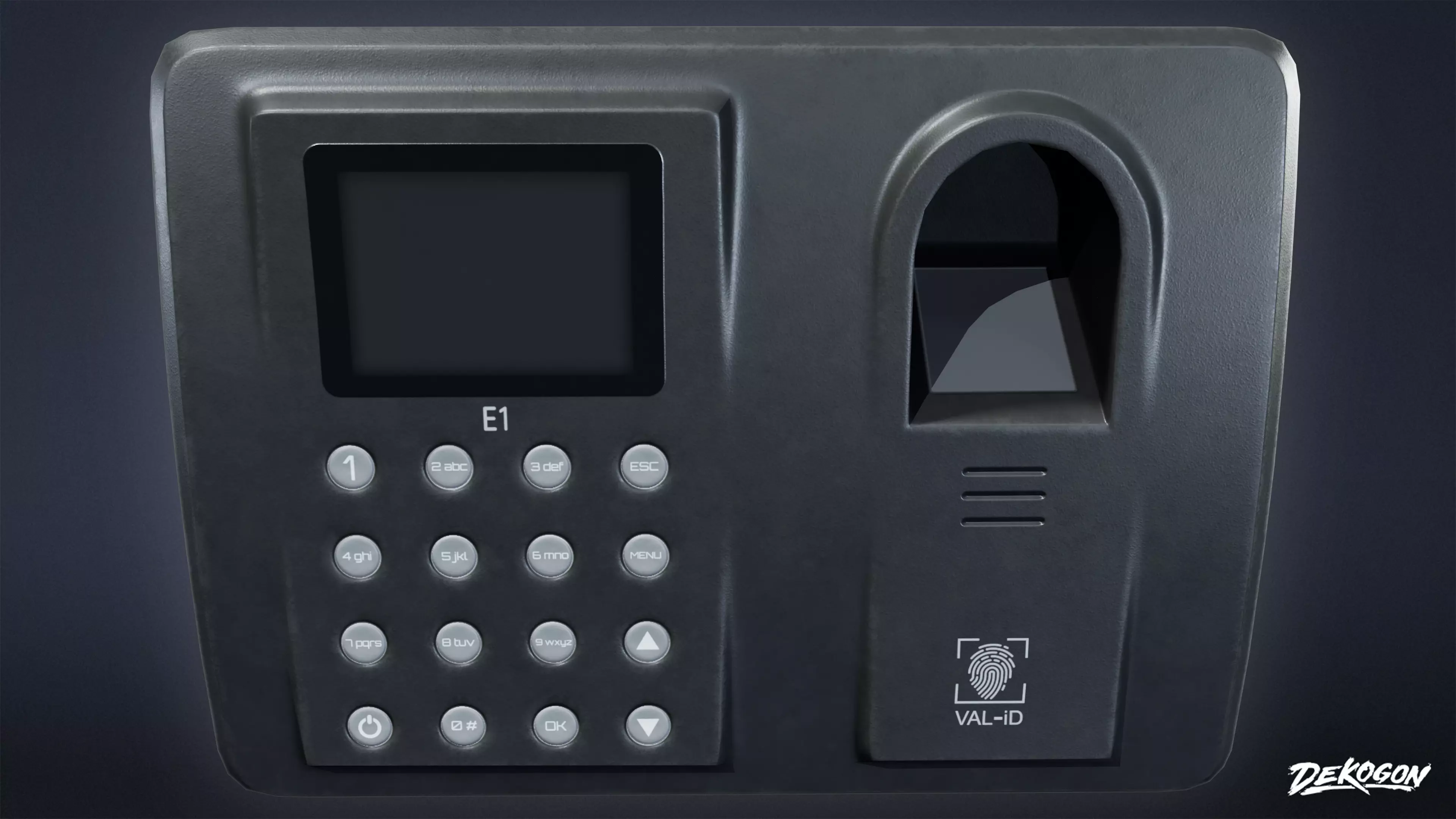 BANK HEIST - Biometric Scanner 01 - LOW POLY Low-poly 3D model