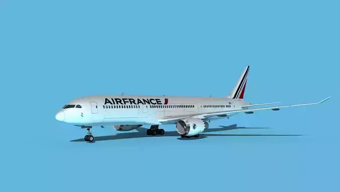 Boeing 787-9 Air France 3D model