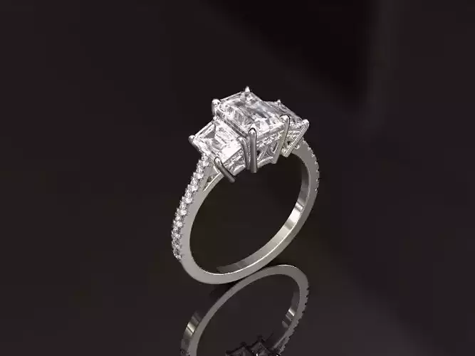 Diamond and Emerald rings