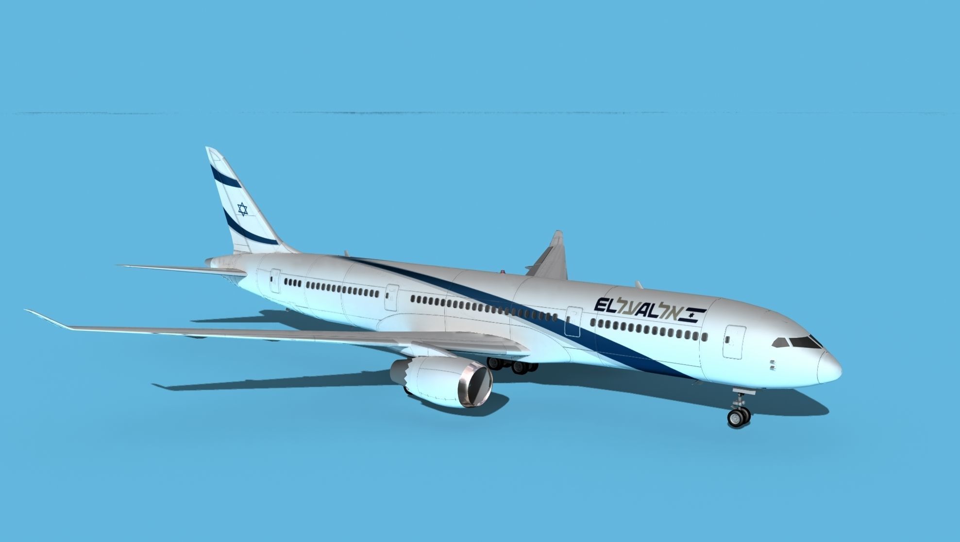 Boeing 787-9 El Al 3D model_3