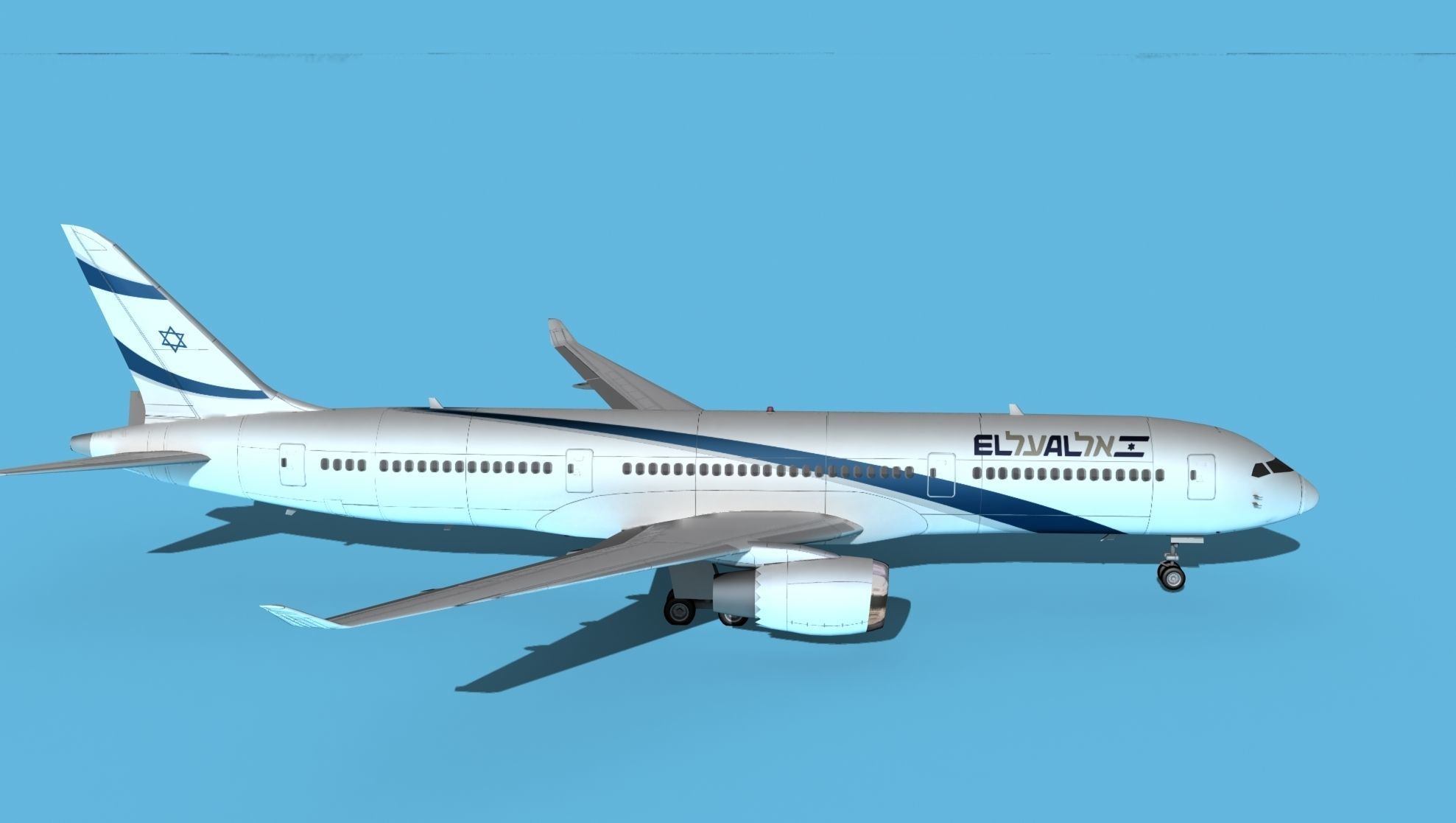 Boeing 787-9 El Al 3D model_4