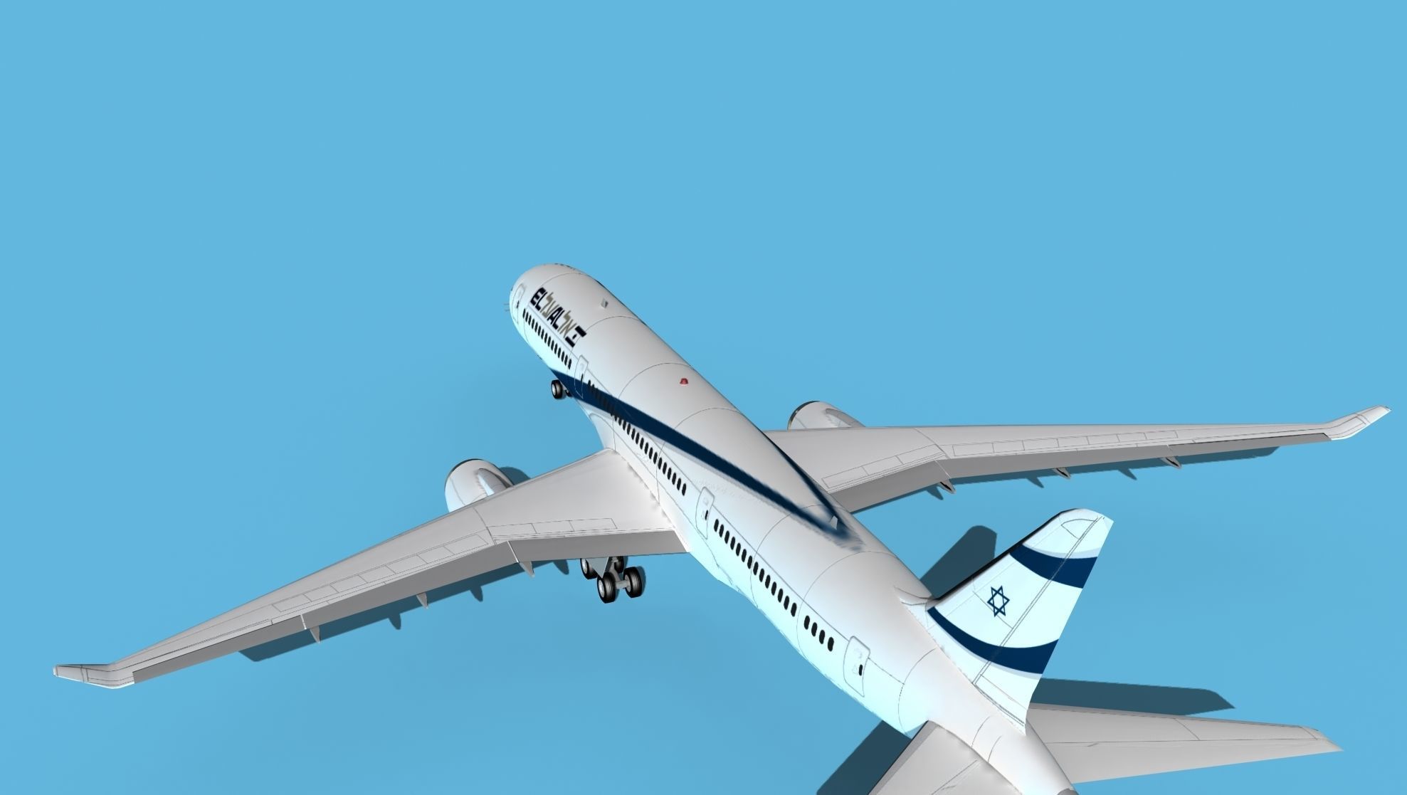 Boeing 787-9 El Al 3D model_7