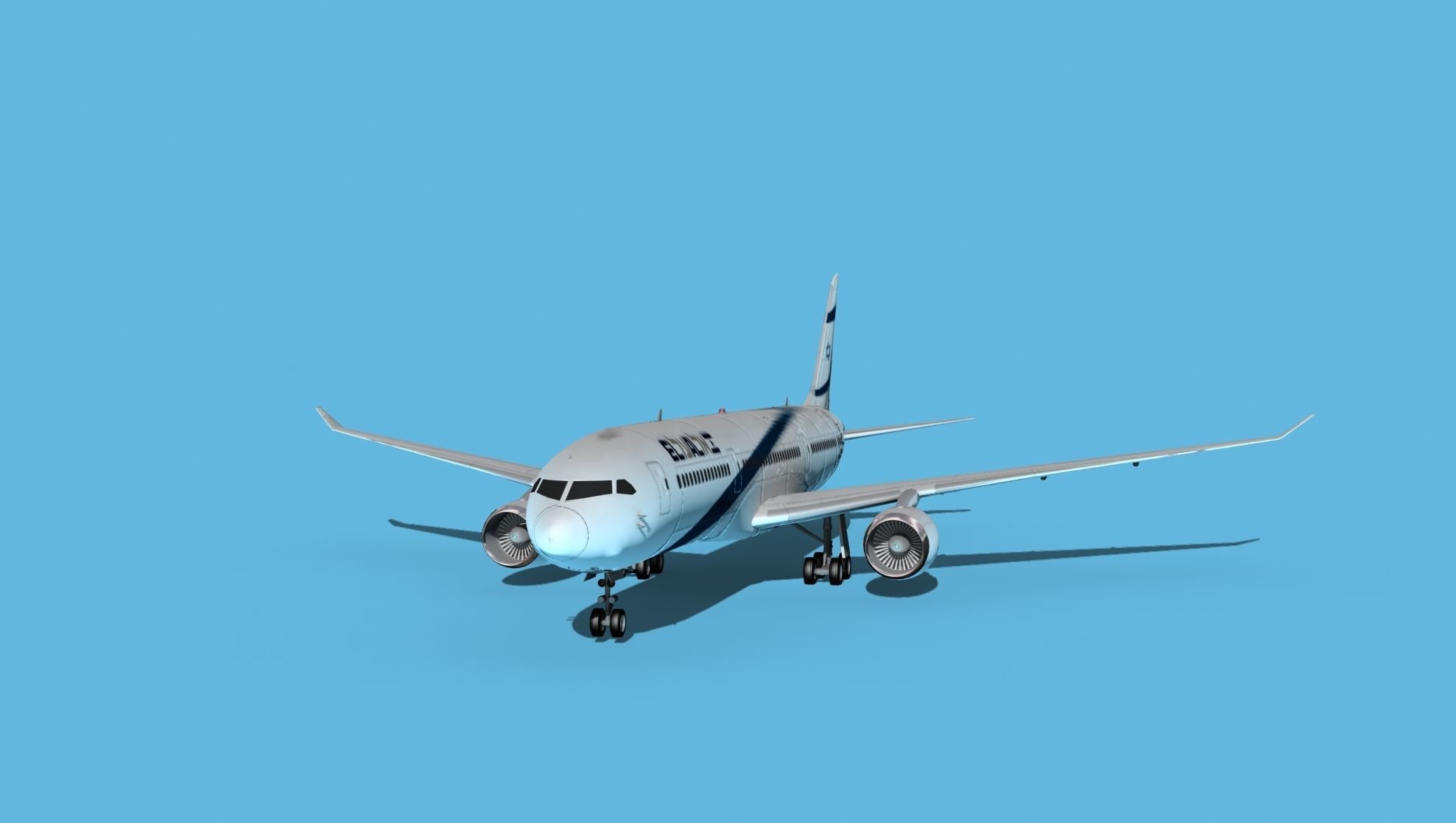 Boeing 787-9 El Al 3D model_1