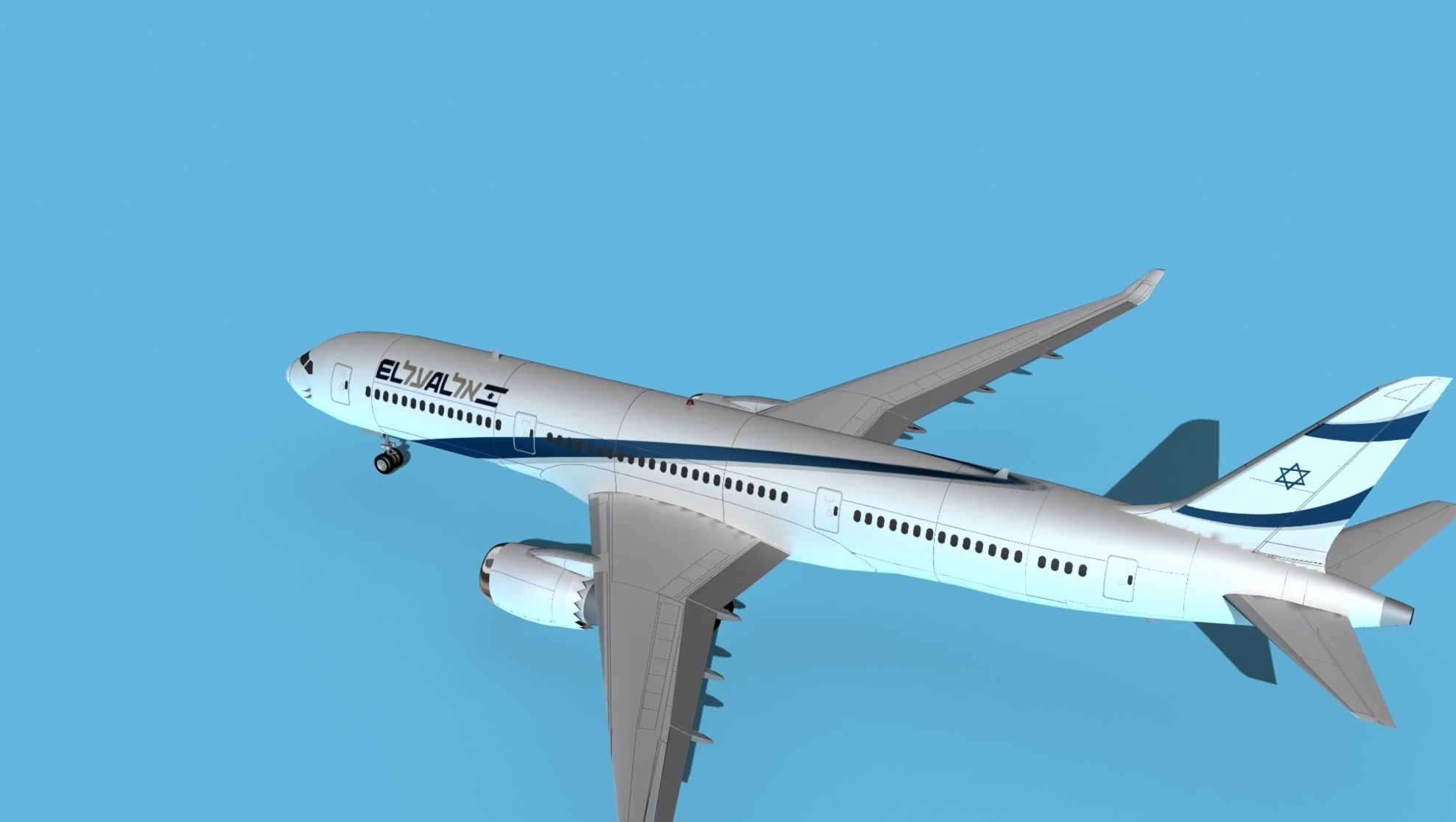 Boeing 787-9 El Al 3D model_8