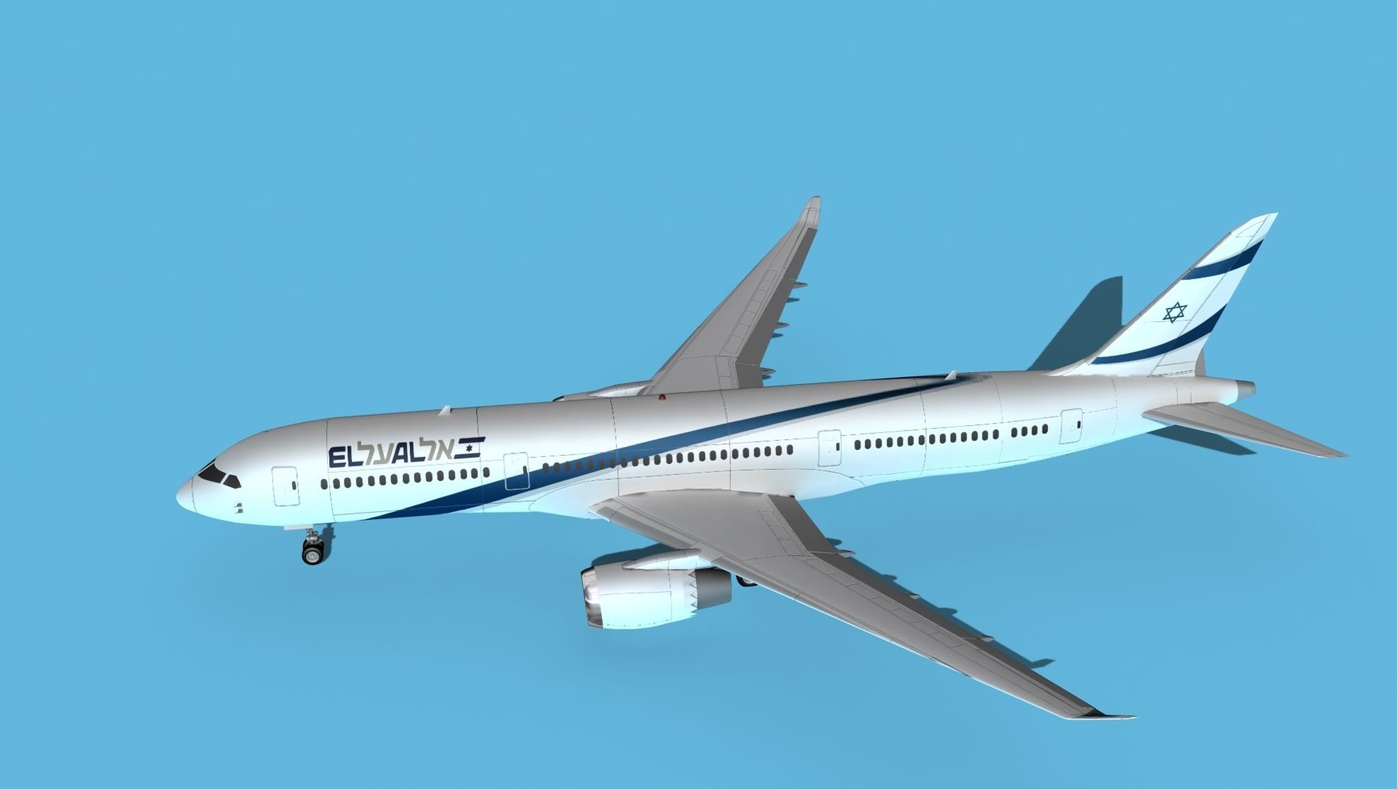 Boeing 787-9 El Al 3D model_9
