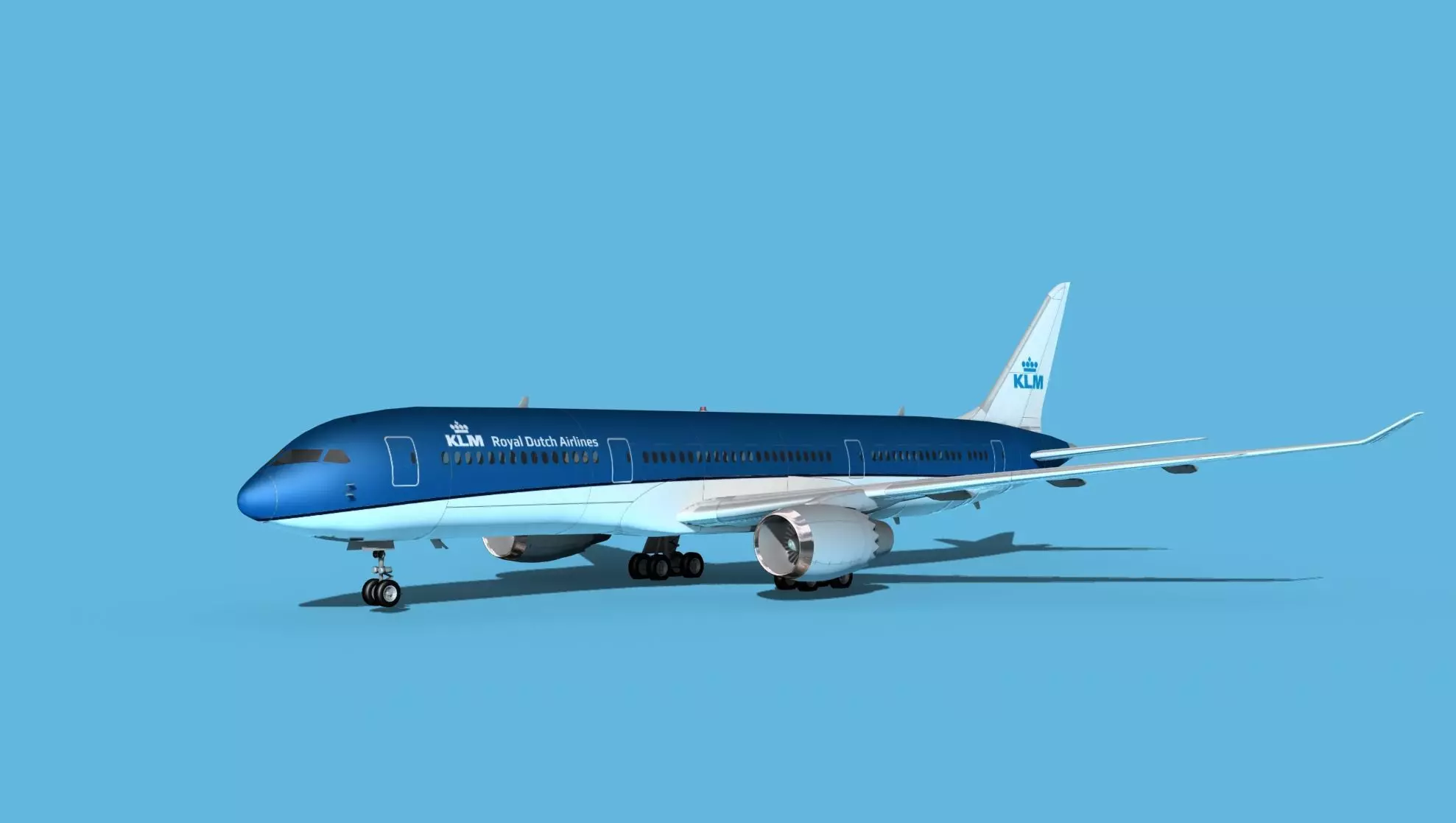 Boeing 787-9 KLM 3D model