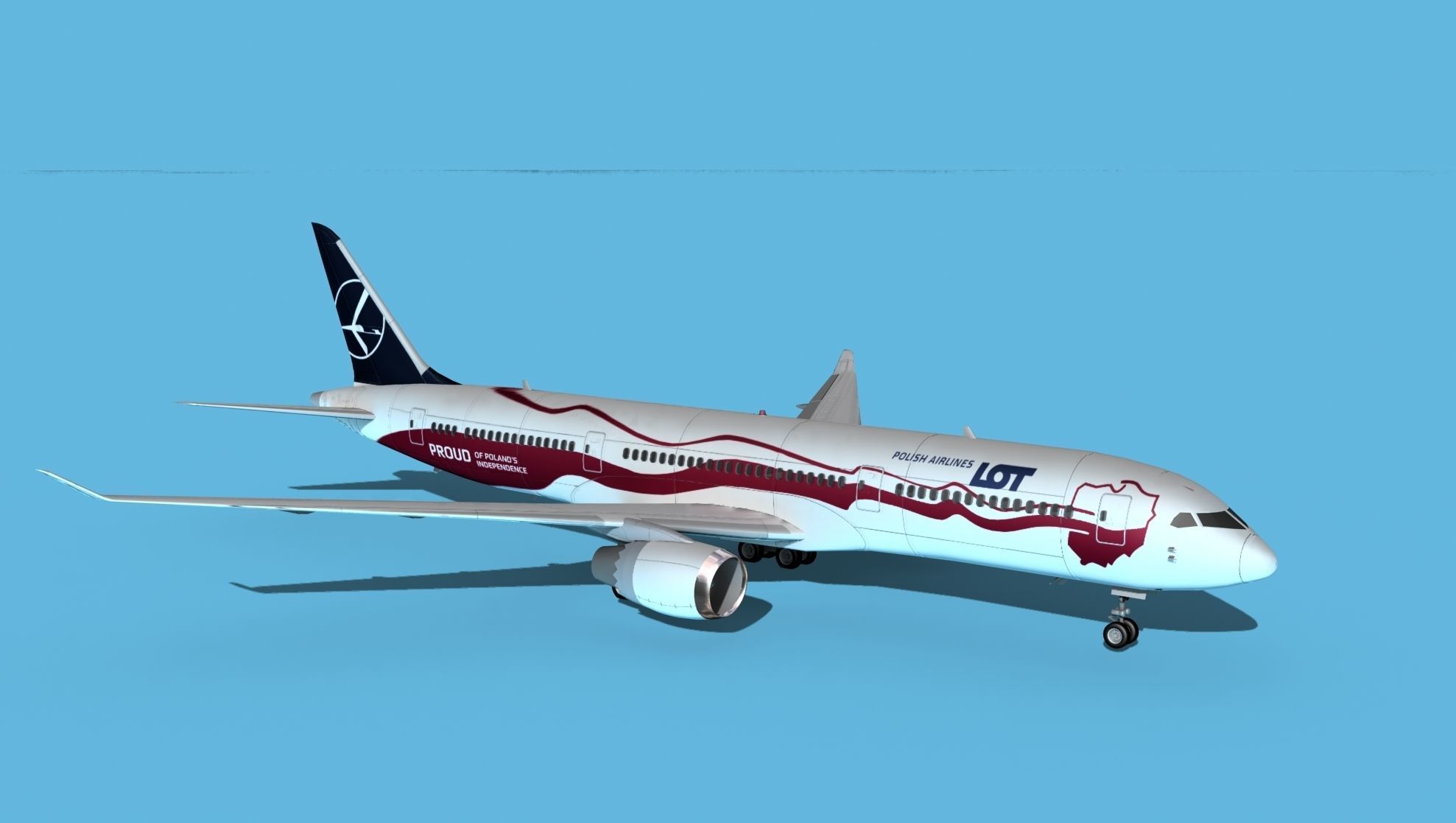 Boeing 787-9 Polish LOT 2 3D model_3