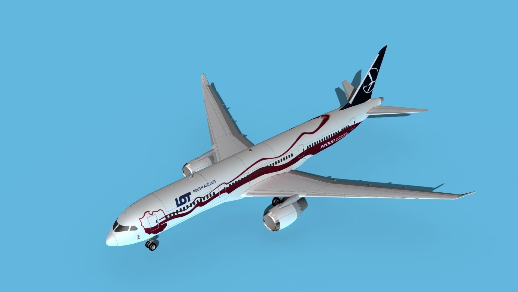 Boeing 787-9 Polish LOT 2 3D model_10