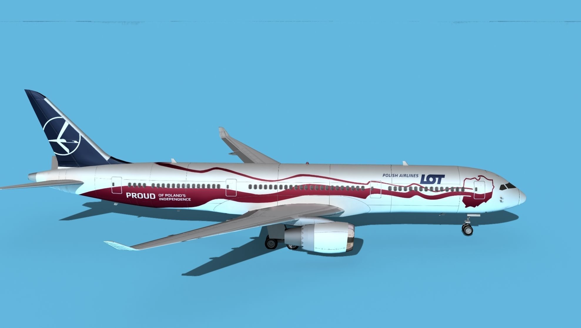 Boeing 787-9 Polish LOT 2 3D model_4