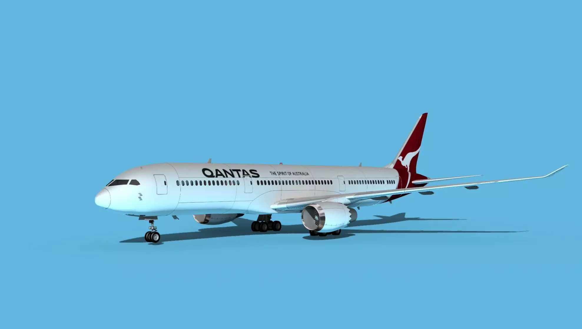 Boeing 787-9 Qantas 1 3D model