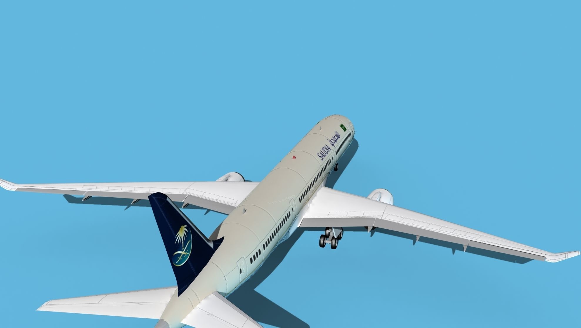 Boeing 787-9 Saudi 3D model_6
