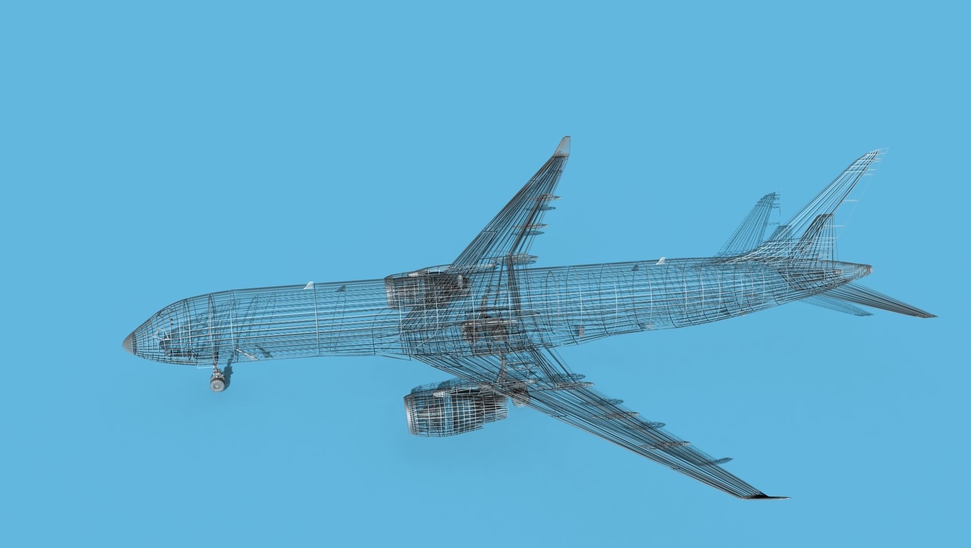 Boeing 787-9 Saudi 3D model_20