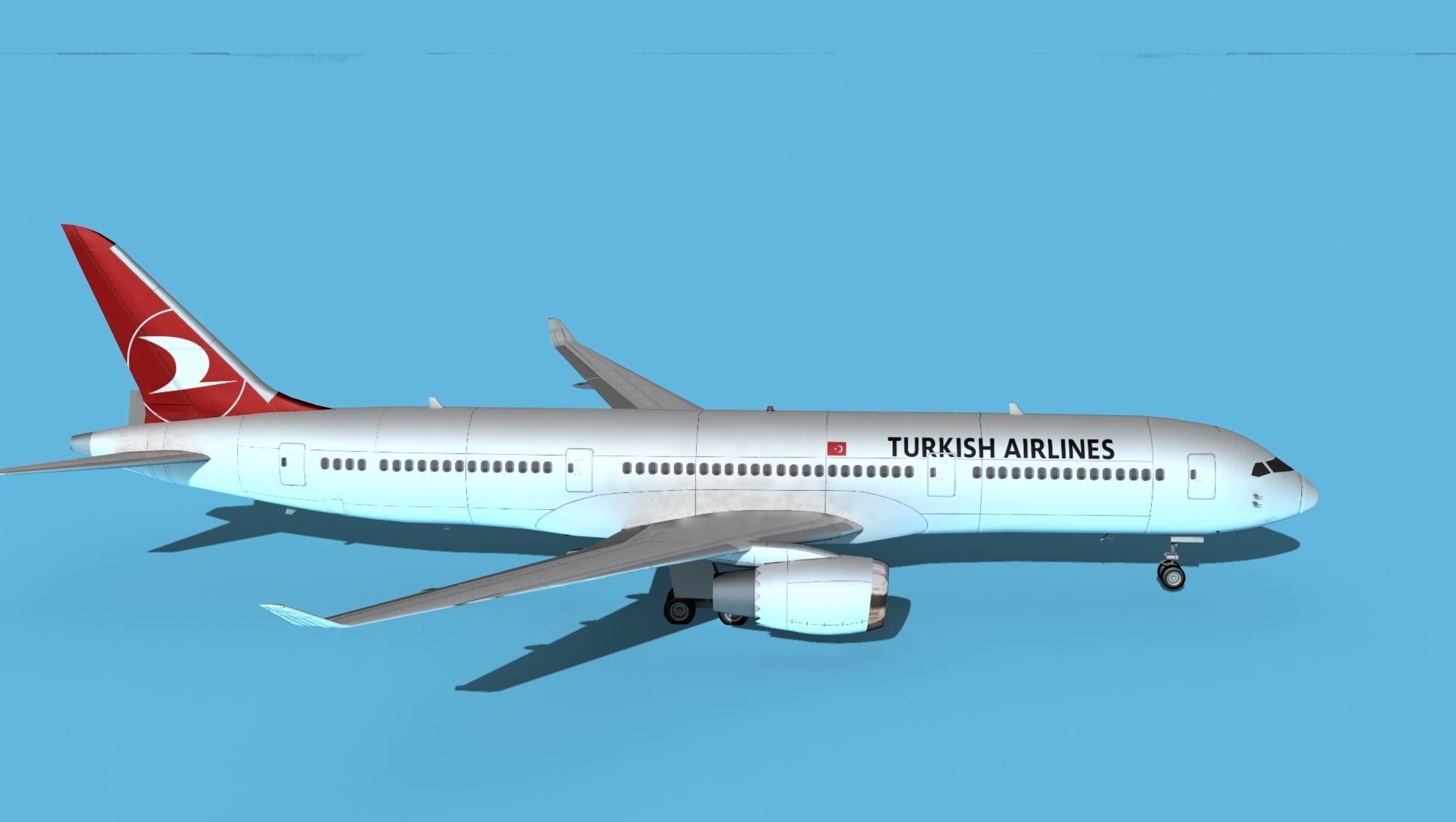 Boeing 787-9 Turkish Airlines 3D model_4
