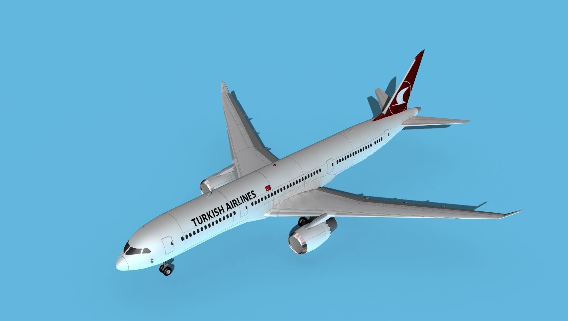Boeing 787-9 Turkish Airlines 3D model_10