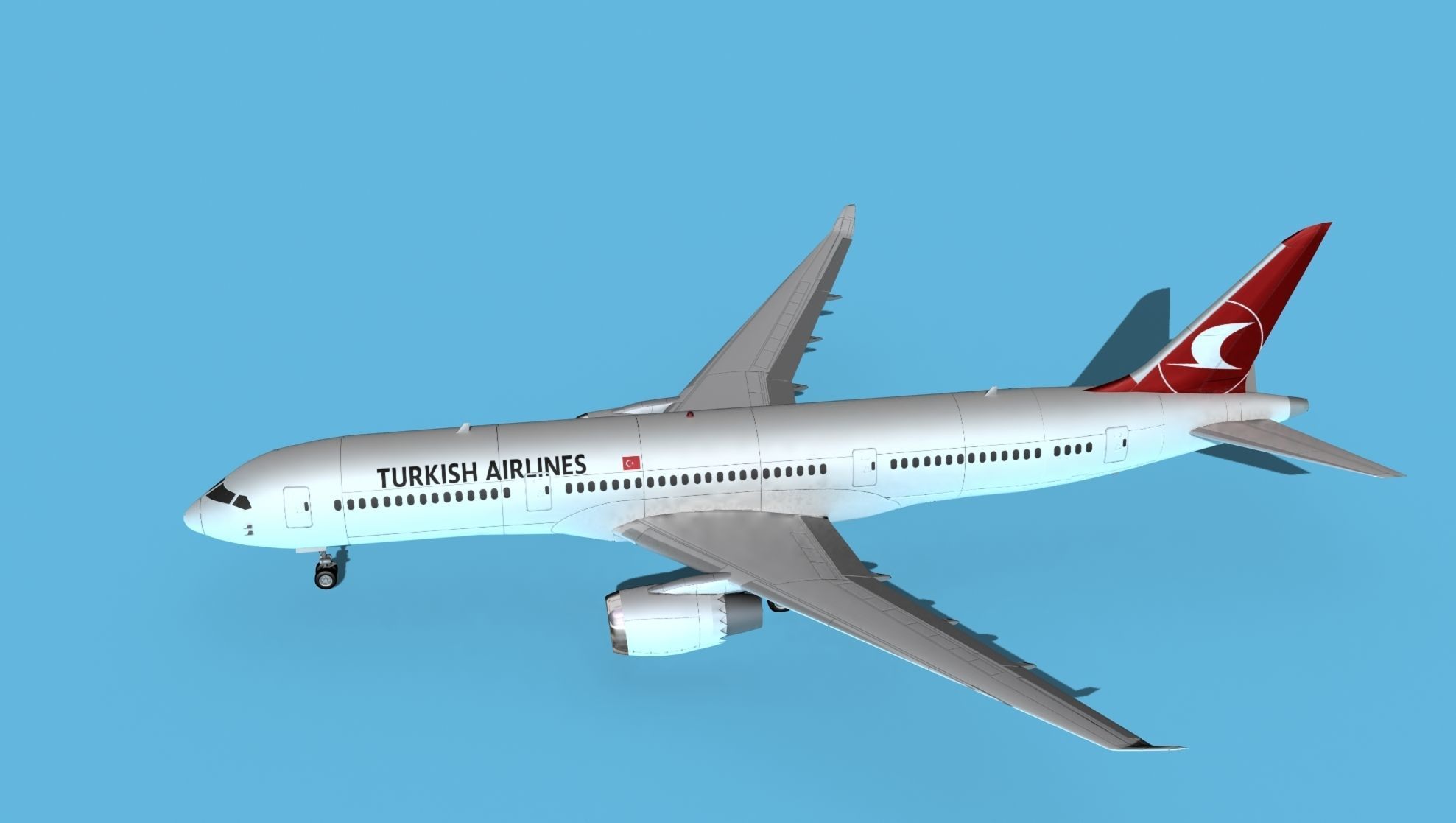 Boeing 787-9 Turkish Airlines 3D model_9