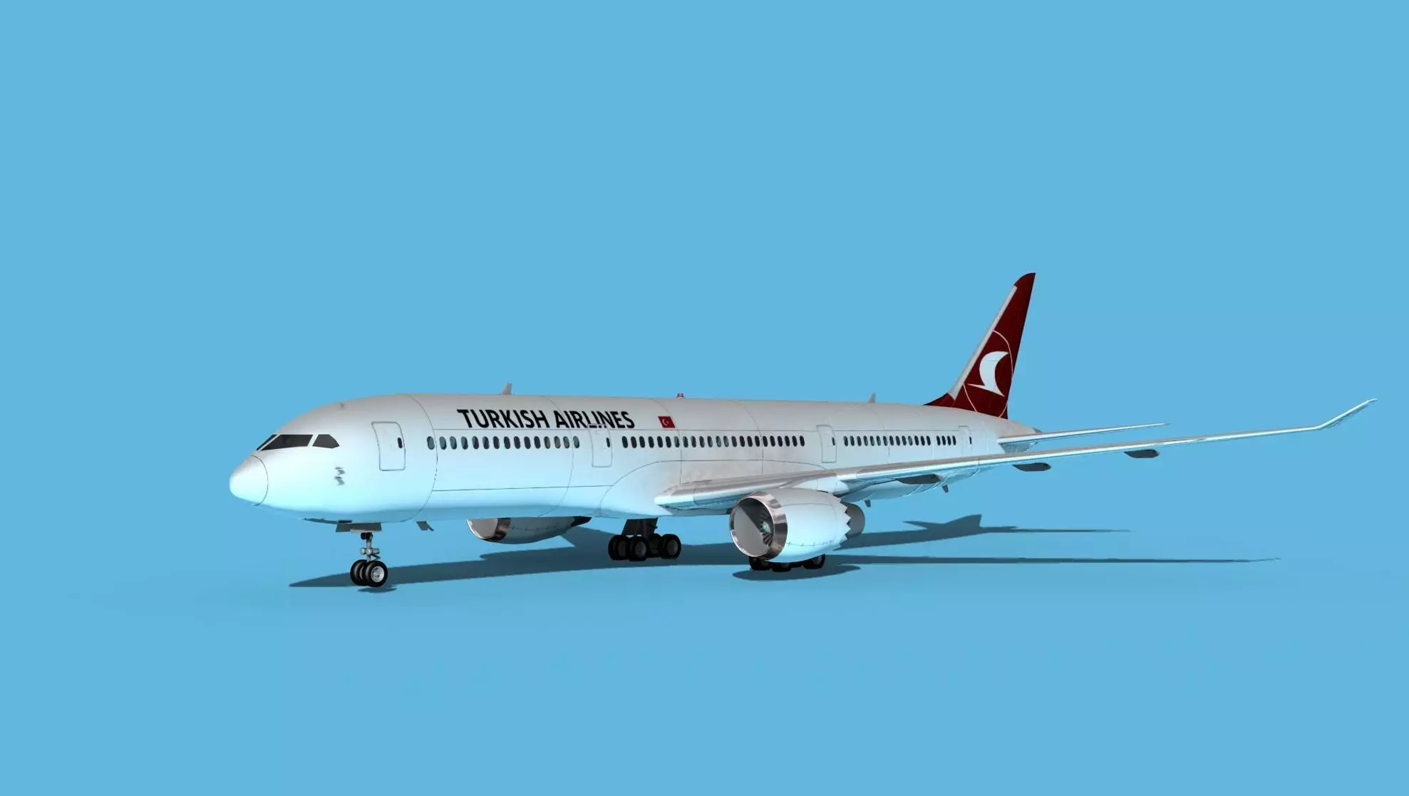 Boeing 787-9 Turkish Airlines 3D model_0