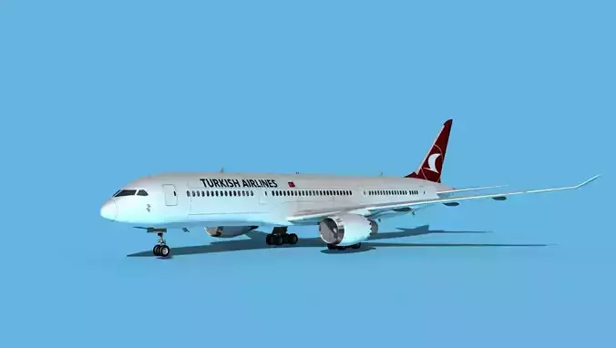 Boeing 787-9 Turkish Airlines 3D model