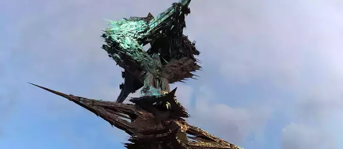 Set Sci fi Ship of the Desert Ship