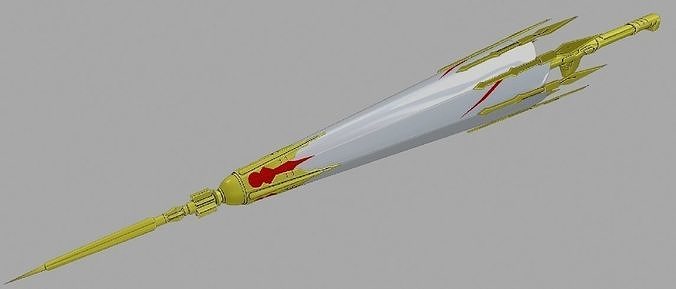 Weapon Ye Qiu Thousand Umbrella Free low-poly 3D model