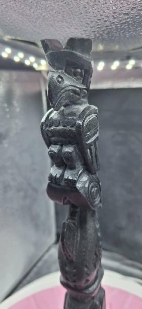 totem pole ORCA WOLF EAGLE statue decoration 3D print model_6