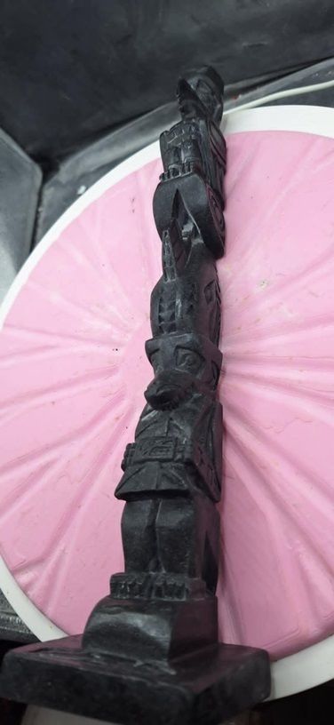 totem pole ORCA WOLF EAGLE statue decoration 3D print model_5