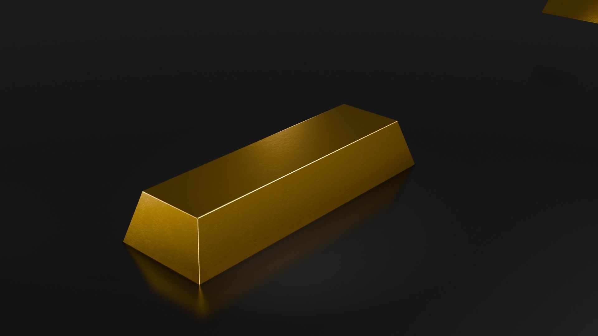 Ingot Gold - cat standart 3D model_3