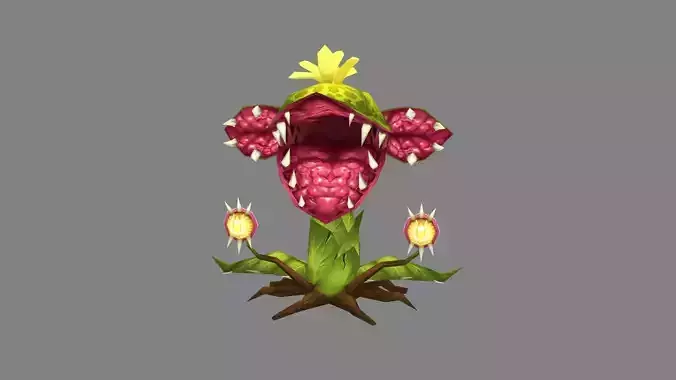 Flower Demon - Big mouth flower monster