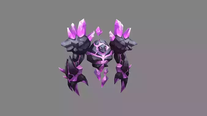 Amethyst stone monster - rock devil