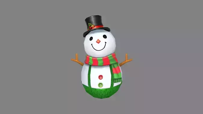 Cartoon Christmas Snowman Backpack 