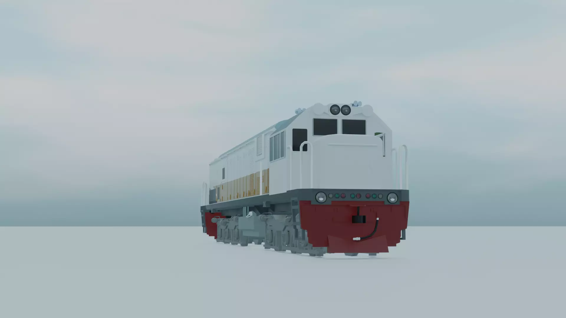 GE U18C No Interior Free 3D model