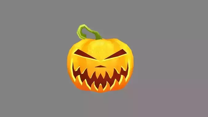 Cartoon Smiley Pumpkin - Laugh