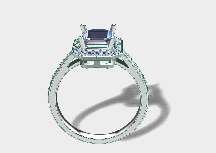 Fashion ring 3D print model_7