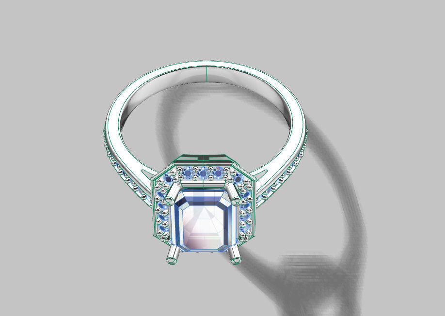 Fashion ring 3D print model_4